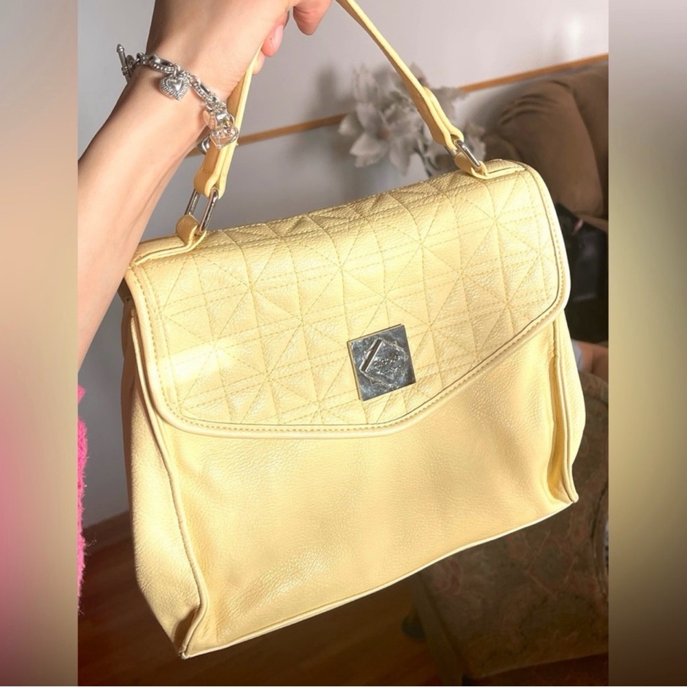 Vintage Yellow Nicole Miller Handbag